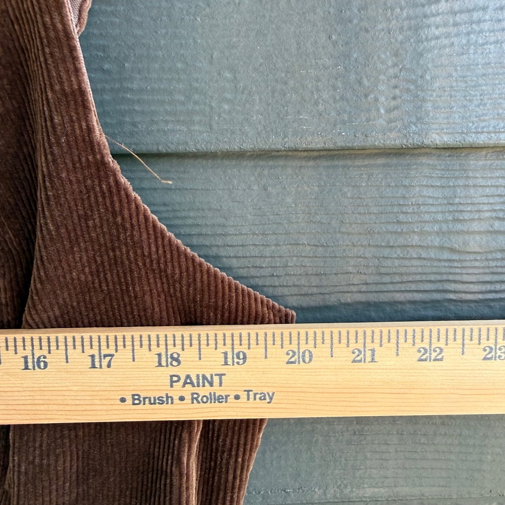 Arula Corduroy Mini Shift Dress Brown Sleeveless Cottagecore Size X - Picture 8 of 9